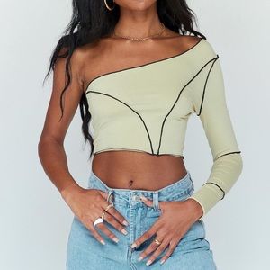 NWT Princess Polly Inside Out Top Beige